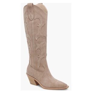 Dolce Vita Beige Heeled Boots